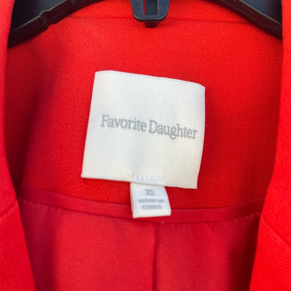 ❤️ Favorite Daughter “The Favorite Blazer “Red tailored blazer sold out color-xs - Picture 7 of 14